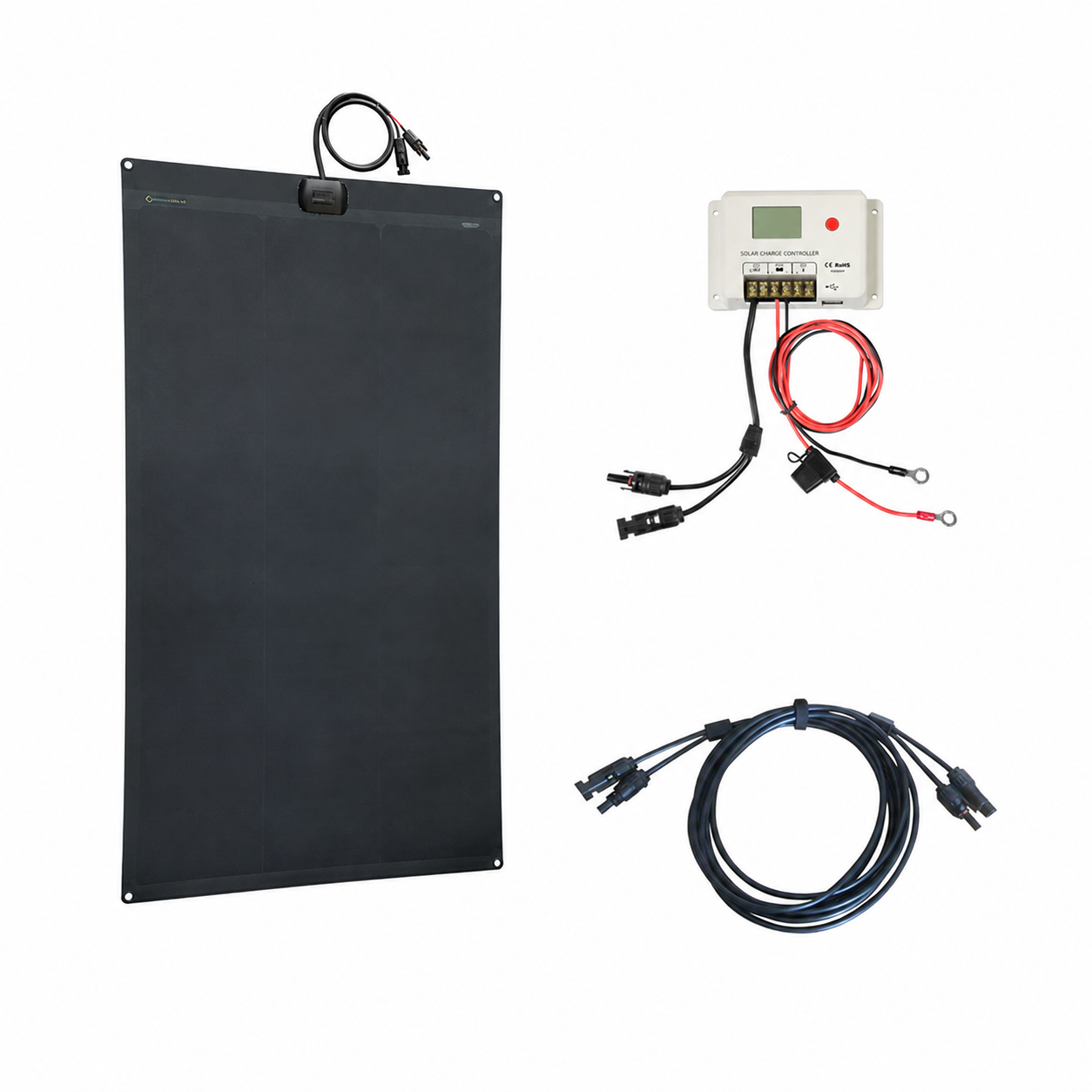 Flexible solar panel kit for commercial logistics vehicles